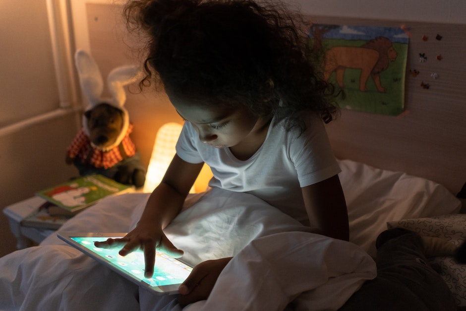 A Young Girl Using Her Tablet